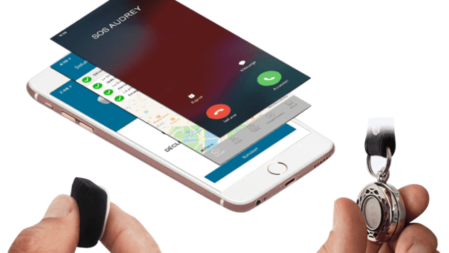 9月30日(金)に開催された「Tech for Women Awards」のEveryday Life部門で受賞した、目立たないBluetooth対応の暴力通報ボタン © MonSherif