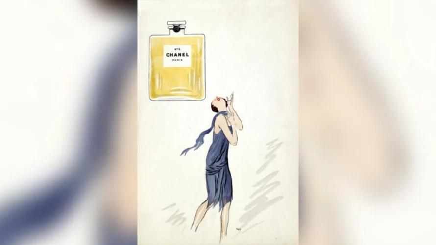 1921年 シャネル N°5の広告用リトグラフ