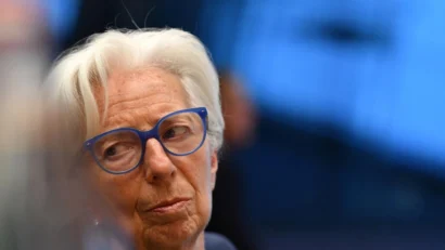 欧州中央銀行総裁、クリスティン・ラガルド、2022年6月。© AFP/ジョン・ティス