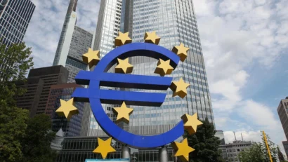 フランクフルトの欧州中央銀行。(イラストの画像) © AFP/Daniel Roland