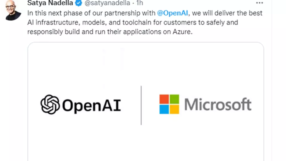 ChatGPTの背後にあるOpenAIのマイクロソフトの公式および多数派パートナー