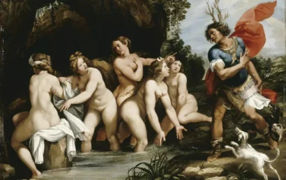 イタリアのルネサンスの画家ジュゼッペ・チェザーリによる絵画「ダイアナとアクテオン」。© ウィキメディアCC